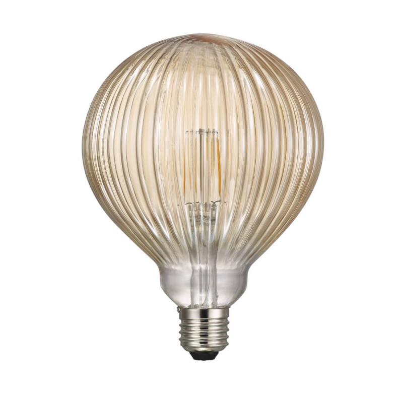 Nordlux E27 Basic Line Stripes  LED-Filament Leuchtmittel 1,5W Extra Warmweiß Bernstein